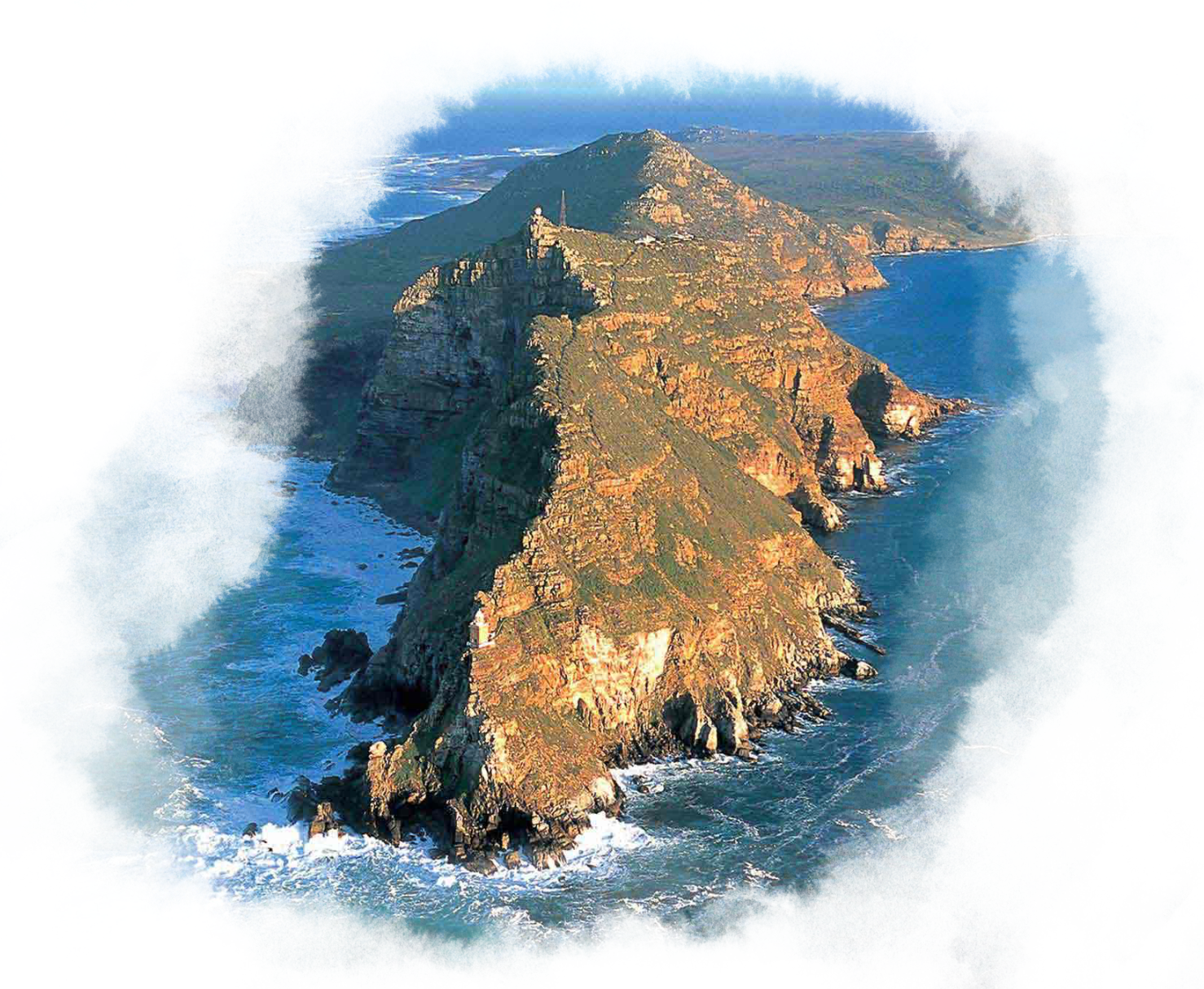 Aerial view of the Cape Peninsula.